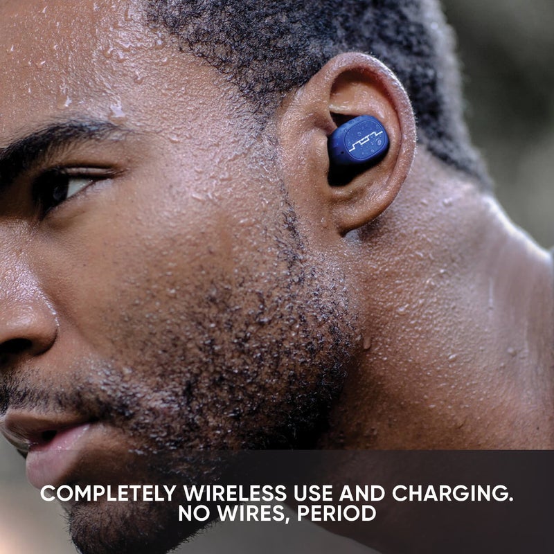 SOL REPUBLIC Amps Air 2.0 Waterproof Wireless Bluetooth Earbuds, blue - Image 4